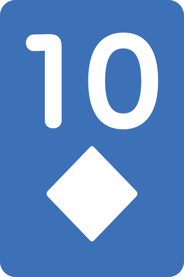 T♦（ダイヤ10）