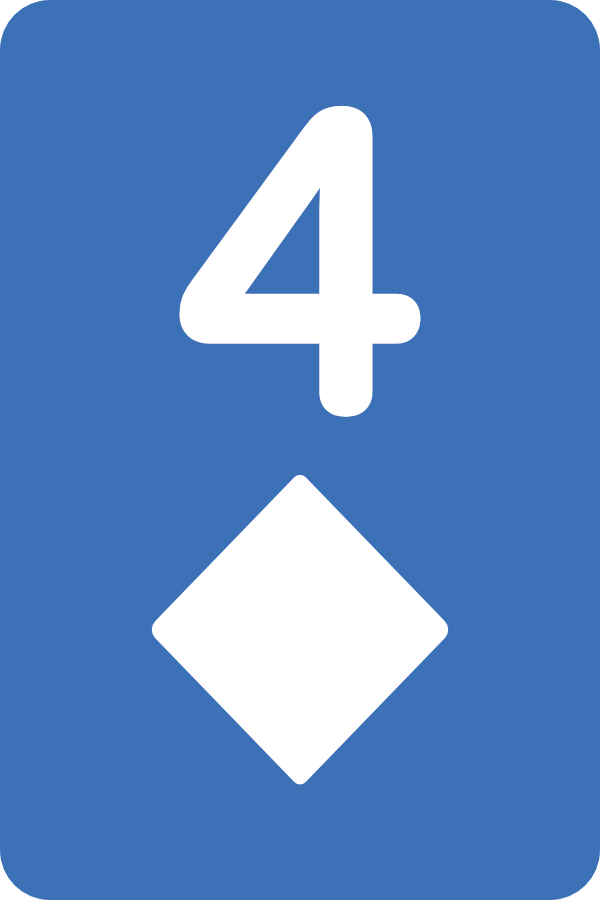 4♦（ダイヤ4）