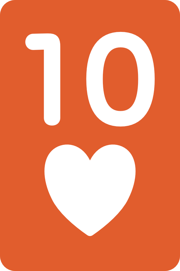 10♥