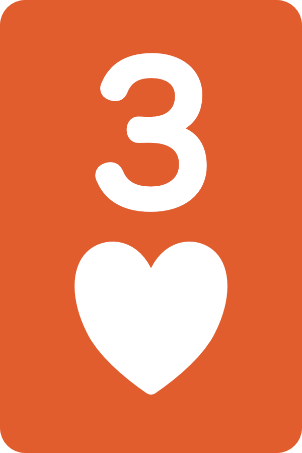 3♥（ハート3）