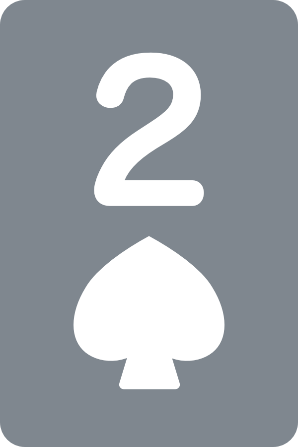 2♠（スペード2）