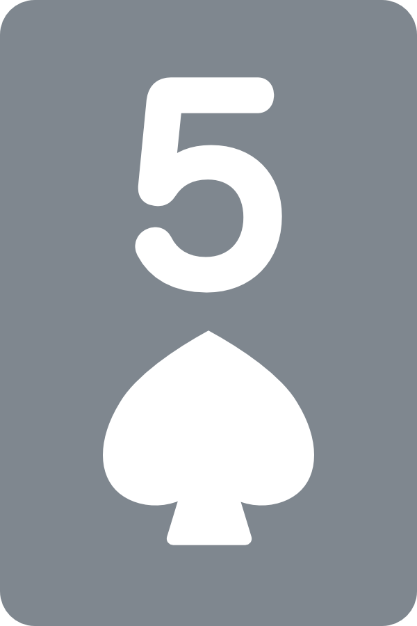 5♠（スペード5）